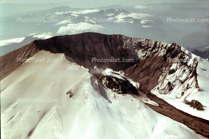 Peak of Mount Saint Helens, Crater
