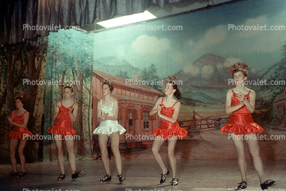 Women Dancing on Stage, Tutu, 1950s