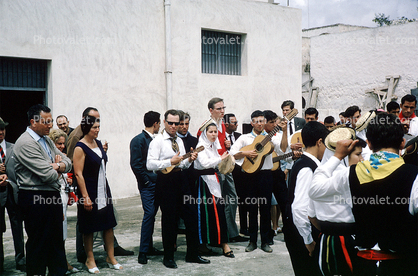 Guitar, celbration, Arrecipe, Lanzarote, Canary Islands, April 1967, 1960s
