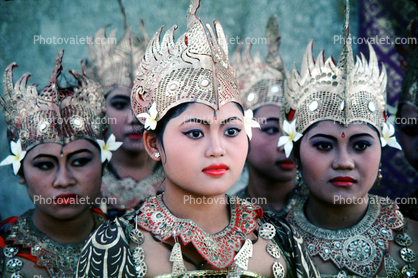 Girls Lined up To Dance, Ubud  Bali