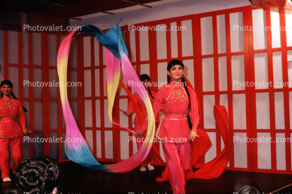Ribbon Dancers, Chinese Dance, March 1973, 1970s