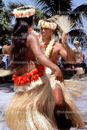 Hula Dance, Grass Skirt, December 1964, 1960s