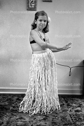 Hips, Arms, Smiles, Hula Dance, Grass Skirt, 1950s
