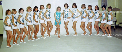 Cheerleaders, Uniform, Legs, Leggy, Panorama, Majorette