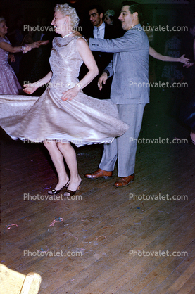 Dancing Man and Woman, Twirl, Twirling, 1950s