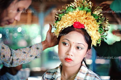 Flowery Crown, Woman, Bali