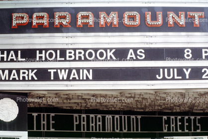 Paramount Theatre, marquee, building