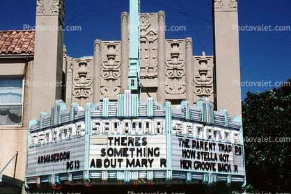 Seastar theater, Art-Deco, artdeco marquee, building