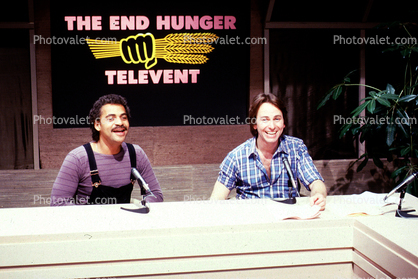 John Ritter at a Telethon, End Hunger Network televant, 9 April 1983