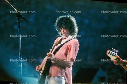 Jimmy Page, Live Aid Benefit Concert, JFK Stadium, 1985