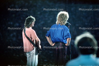 Jimmy Page, Robert Plant, Live Aid, Philadelphia, JFK Stadium