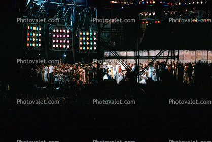 Finale, night, nighttime, Live Aid, JFK Stadium, 1985