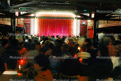 Beach Blanket Babylon, Revue, Theater Curtains. Audience. Night Club