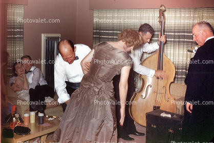 party time, sexy, tring Base, Base Fiddle, San Antonio, Texas 1950s, 1950s