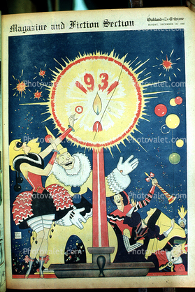 1931, bring on the New Year, Candle, Clock