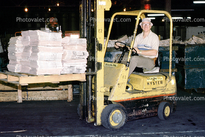 Newspaper Distribution Center Hyster Forklift
