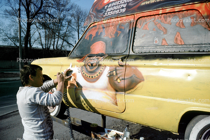 car painting, Saint Petersburg, Russia