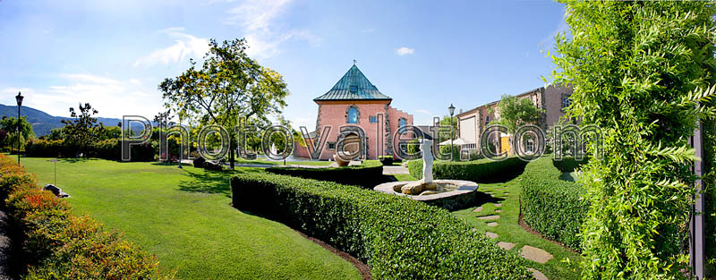 Gardens, Peju Winery, Panorama, Rutherford