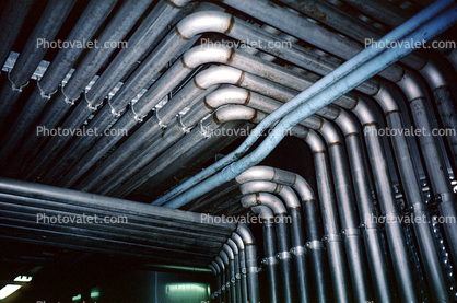 many pipes, conduit
