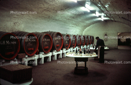 Barrels, Cellar, Rhiems, France, Wood, Wooden Barrels, Fermenting Tanks