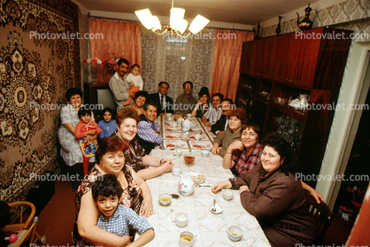 Dinner, Ashkhaband, Turkmenistan, Family