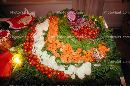 vegetable platter, buffet