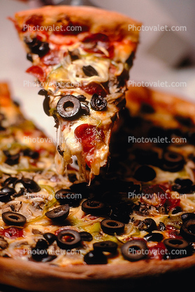 Pizza Slice, Cooked Food