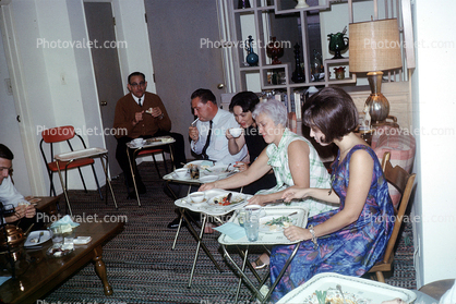 table, TV-Trays, dinner, 1960s