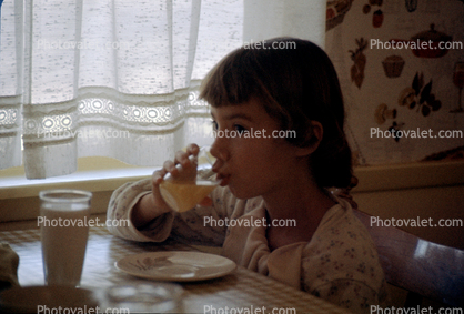 Girl Drinks Milk, 1960s