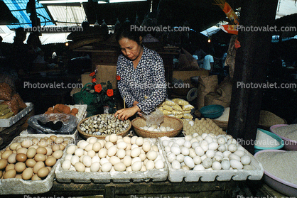 Eggs, Woman, Saigon, Vietnam
