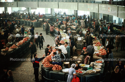 Men, Man, Vegetables, Open Air Market, Tashkent, Uzbekistan