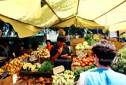 Vegetables, Open Air Market, Santiago, Chile