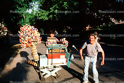 Food Vendor, Cart, Santiago, Chile