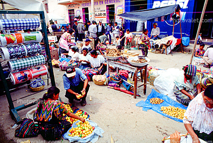 Woman, Women, Open Air Market, Santa Cruz Del Quiche, Guatemala