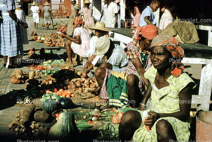 Vegetables, Open Air Market, Antigua