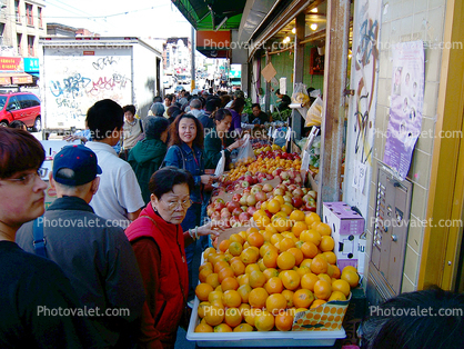 Orange, Chinatown, Produce, China, Chinese, Asian, Asia