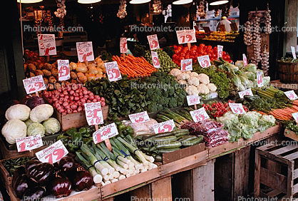 Farmers Market, Vegetables, Produce