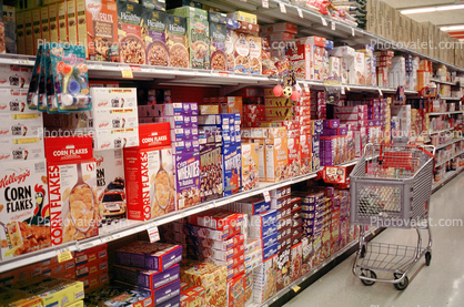 Cereal aisle, Supermarket Aisles