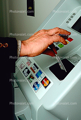 ATM, Automated banking machine, Cash Dispenser, Convenience Store, Credit Card, C-Store, hand