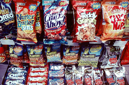Snack Food, Candies, sweets, chips, nuts, cookies