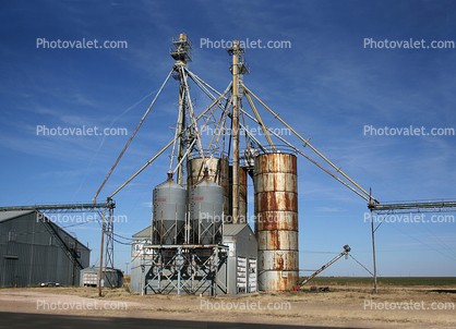 Grain Silos, elevator,  Amarillo, Texas