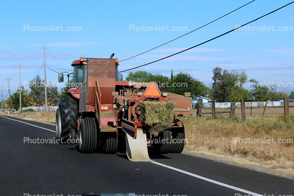 Hay Baler on the road