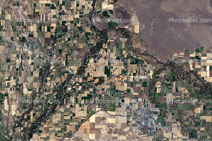 Menan Buttes, Idaho, patchwork, checkerboard patterns, farmfields