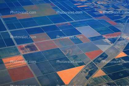 Central Valley, California, patchwork, checkerboard patterns, farmfields