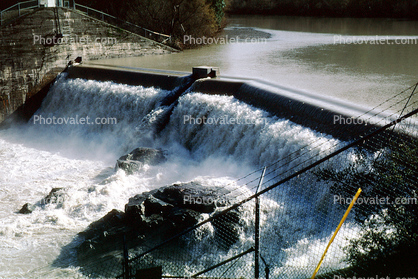 Dam, Aqueduct, Potter Valley, Mendocino County, California