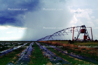 Water, Irrigation, Downpour, Wind Shear, Rain, Storm, Fields