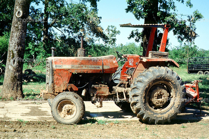 Massey Ferguson Tractor, Machine, Mechanized, Mechanization, Heavy Equipment, 1950s
