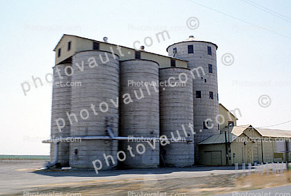 Silo, Drier and Elevator, south of Gustine, San Joaquin Valley, Central Valley