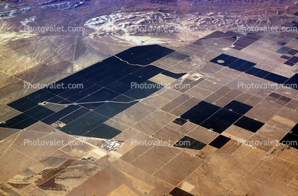 South of, Coalinga, Central Valley, California, patchwork, checkerboard patterns, farmfields