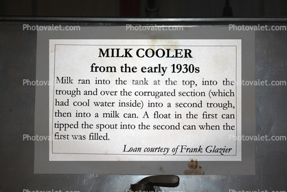 Milk Cooler from the early 1930's